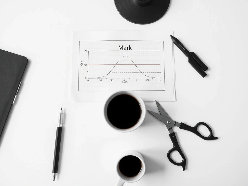 Bureau de travail et croquis de stratégie de marque