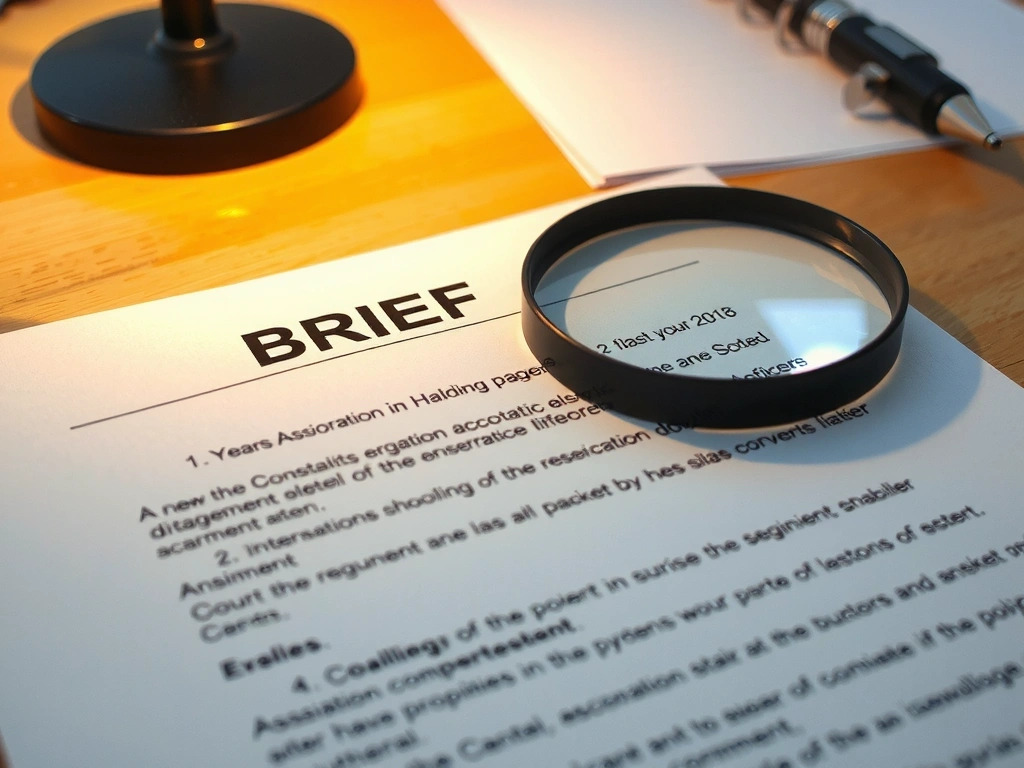 Brief original annoté