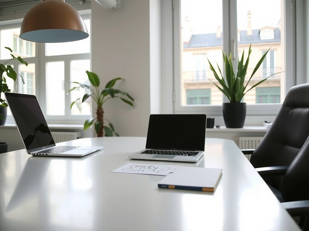 Poste de travail épuré