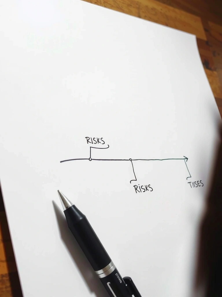 Diagramme de parcours client manuscrit